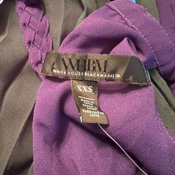 NWT! WHBM colourblock braided halter‎ dress. Size xxs - Picture 3 of 9